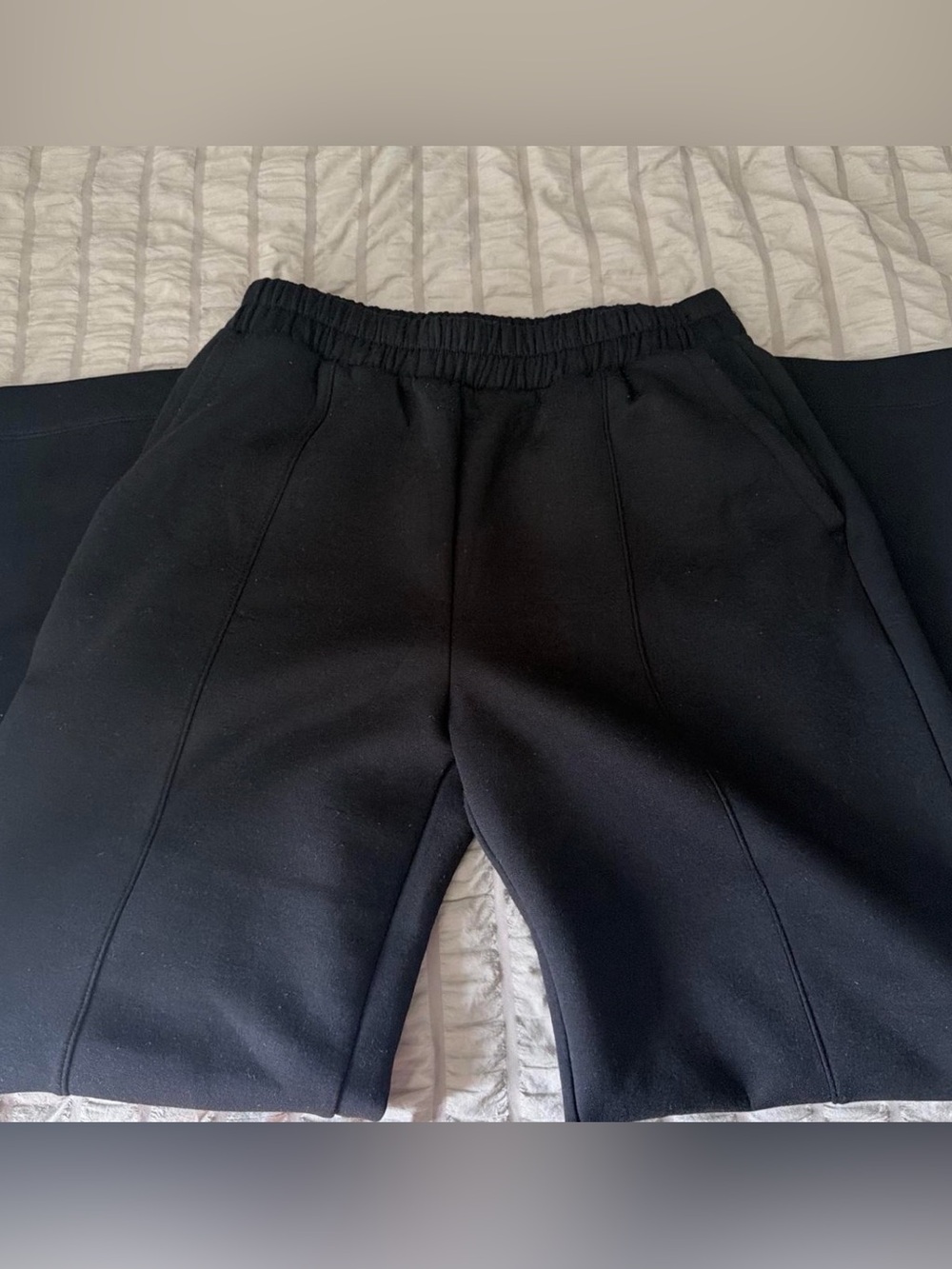 Old Navy Black wide leg Sweatpants with Elastic Waist